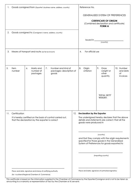 Certificate of Origin Online .